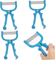LOLIPPYY 3Pcs Facial Hair Remover Spring Epilator for Women Safe Manual Face Care Tool for Hair Removal Portable and Easy to Use for Travel and Everyday Use Blue