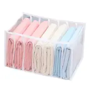 Storage Box Durable Convenient Foldable Wardrobe Clothing Organizer Multi-grid