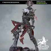 Corrupted War Sister (1) Unpainted 1/12 resin model kit and base OXO