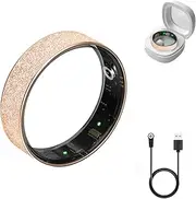 2025 Upgrade Smart Ring Health Tracker for Women -IP68 Health Ring with Menstrual Period, Sleep Tracker, Step Tracker,Calories,Heart Rate/Blood Oxygen, Charging Case