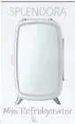 Splendora 6L Makeup & Skincare Fridge w/Light Up Mirror Free Ice Roller NIB