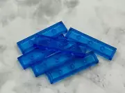 Lego Parts Lot (6) ~ Trans-Dark Blue Tile 1 x 4 ~ No 2431