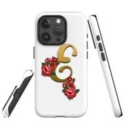 For iPhone 15 Pro Max Case, Shielding Cover, Letter E