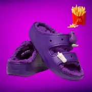 McDonald's x Crocs Grimace Purple Cozzzy Sandal 209392-510 Size M4/W6 Limited