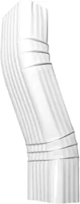 Gutter Downspout OFFSET White (Gloss) Aluminum Gutter Downspout Elbow Extensions