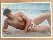 Cory Bower By Stevan Reyes for Marcuse Swimwear Mailer Card Ad Promo Male Model