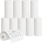 AURTEC Thermal Paper Till Rolls 57 x 25 for Mini Thermal Printer, Cash Register, POS Receipt, Inkless Print Black and White Paper, Coreless, 10 Rolls