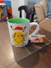 Pokemon Pikachu With Santa Hat Christmas Holiday Ceramic Mug Cup 14 oz E7