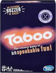Hasbro Gaming Taboo Party Board Game with Buzzer for Kids Ages 13 and Up (Amazon Exclusive)