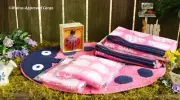 POTTERY BARN KIDS LADYBUG BATH & NIGHTLIGHT SET -NEW- A TOUCH OF OUTDOOR WHIMSY!
