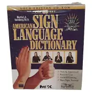 Vintage American Sign Language Dictionary Gold Edition CD Rom CD Set