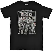 [Rock Off officially licensed products] Star Wars T Shirt The Bad Batch Official Mens Black