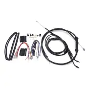 for Dyna Super/Wide Glide Low Rider 1996-2006 Extended Brake/Clutch Cable Kit