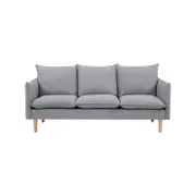 Sinatra 3 Seater Fabric Sofa Lounge Couch Grey