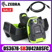 Zebra DS3678-SR3U42A0SFC Industrial Grade 2D 1D Cordless Barcode Scanner USB Kit