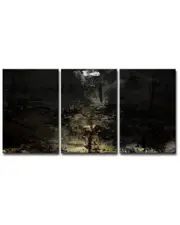 Ready2HangArt Glitzy Mist XLI Wrapped Canvas Wall Art Set