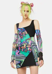 [Current Mood] State Of Trance Dress And Gloves Set