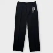 Kenneth Cole Pants Mens 33x30 Lightweight Chino Tech Black Stretch NEW