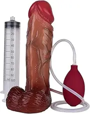 Silicone Squirting Dildos, Water Spray Function Penis Anal Plug With Sperm Squirting Function Anal Dildo G-Spot Sex Toys For Women Men