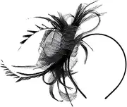 [Generic] Fascinator Headband for Women,Fascinator Headwear - Hair Accessories Small Hat Mesh Headpieces for Outdoor Girls Women Daily Use Festival Gathering Costume Weddings Afternoon Teas Home