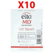 Elta MD UV Sport Broad Spectrum SPF 50 0.07oz/2g SET OF 10