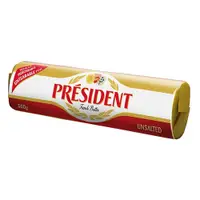 在飛比找蝦皮購物優惠-[樸樂烘焙材料]500克原裝 法國總統牌無鹽奶油1箱(16條