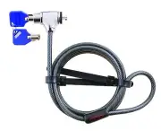 CODi Key Cable Lock, Black (A02001) - Integrated Security Solution for Laptop