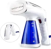 Travel Steamer for Clothes with Detachable 250ml Water Tank, 1600-Watt Portable Foldable Garment Steamer Remove Fabric Wrinkles Quickly