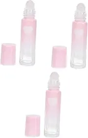 HOLIDYOYO 10ml Essential Oil Roller Bottle Set Heart Design Refillable Perfume Atomizer for Travel
