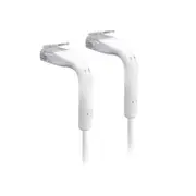 [U-CABLE-PATCH-RJ45] UniFi Patch Cable .22m White, Both End Bendable to 90 Degree RJ45 Ethernet Cable