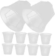 UPKOCH 10Pcs Plant Pots with Drainage Holes for Succulents and Cacti Versatile Nursery for Home Office and