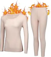 [Mr.Color] Thermal Underwear for Women Light Pink