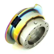 NRG Aluminum Steering Wheel Quick Release Gen 2.5 Gun Meal Body/Neo Chrome Ring