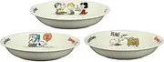 Yamaka Shoten Peanuts Friends 1960 Snoopy Trio Pasta Plate Set, Gift, White, 8.5 inches (21.5 cm)