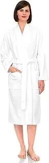 [TowelSelections] Women's Robe Turkish Cotton Terry Kimono Bathrobe Made in Turkey