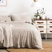 Sheridan Washed Linen Cotton Quilt Cover Set in Natural