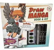 Anime How to Draw Manga Gift Set Book Pens Tray Eraser NIB Teen Tween Mud Puddle