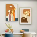 沙發背景畫 向日葵裝飾畫 現代簡約客廳墻壁畫入戶玄關掛畫正對門
