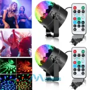 2X Disco Party Lights Strobe LED DJ Ball Sound Activated Dance Lamp Decoration