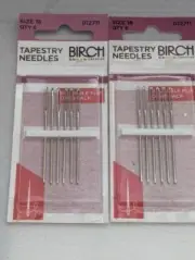 Birch Tapestry hand Needles Size 18 -12 needles new