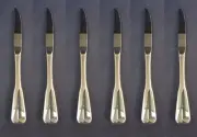SET OF SIX - Oneida Stainless PLYMOUTH ROCK Steak Knives