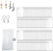 Armastuse Travel Jewelry Organizer Transparent Storage Book Set with Anti-oxidation Pocket Traveling Necklace Earring for Ring, Bracelets, Postcard, with 100 Pockets for Ring Earring Display