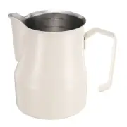 Milk Frothing Pitcher, 17oz / 500ml Milk Frother Cup, Extended Spout Beige