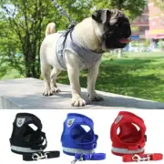 Step in Dog Harness and Leash Set Reflective Mesh Pet Cat Puppy Chest Strap S-XL