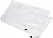 uxcell Mesh Zipper Bags, A3 Size Plastic Zip File Pouch Document Folders for Home Office Travel, White Pack of 3