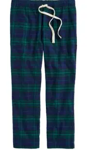 Vineyard Vines Men’s Flannel Pajama PJ’s Lounge Pants Blue Green Plaid MEDIUM