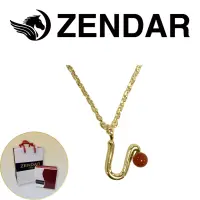 在飛比找博客來優惠-【ZENDAR】頂級天然沙丁紅珊瑚圓珠3-3.5mm字母金色