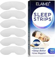Sleep Strips, 90pcs Mouth Tape for Sleeping Snore Reducing and Better Nose Breathing, Less Mouth Breathing, Sleep Better (Mouth Tape)