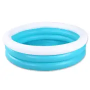 Inflatable Kiddie Pool, 60"x16" Thick Guardrail Swimming Pool for Kids, Blue ...