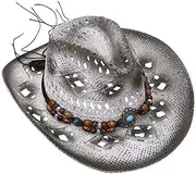 LABRIMP Hat Men's Straw Hat Braided Straw Hat Fashionable Sun Protection Hat